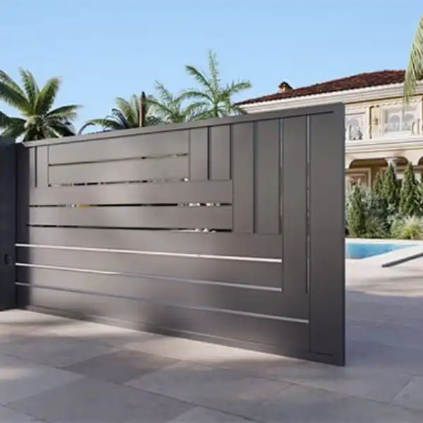 Portones de metal corredizos modernos - 2