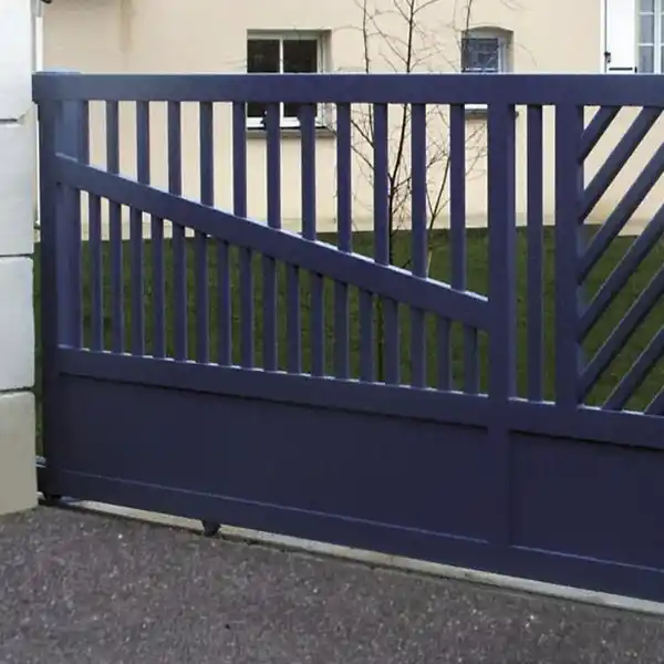 Portones de metal corredizos modernos - 7