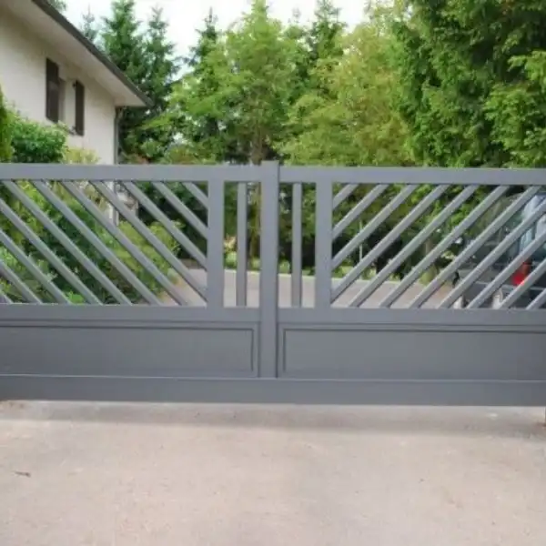 Portones de metal corredizos modernos - 8