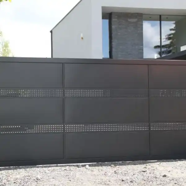 Portones de metal corredizos sencillos - 1