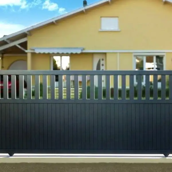 Portones de metal corredizos sencillos - 6