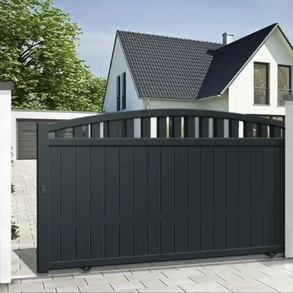 Portones de metal corredizos sencillos - 8